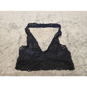 American Eagle Outfitters Aerie Bralette Black Lace Size XS Halter